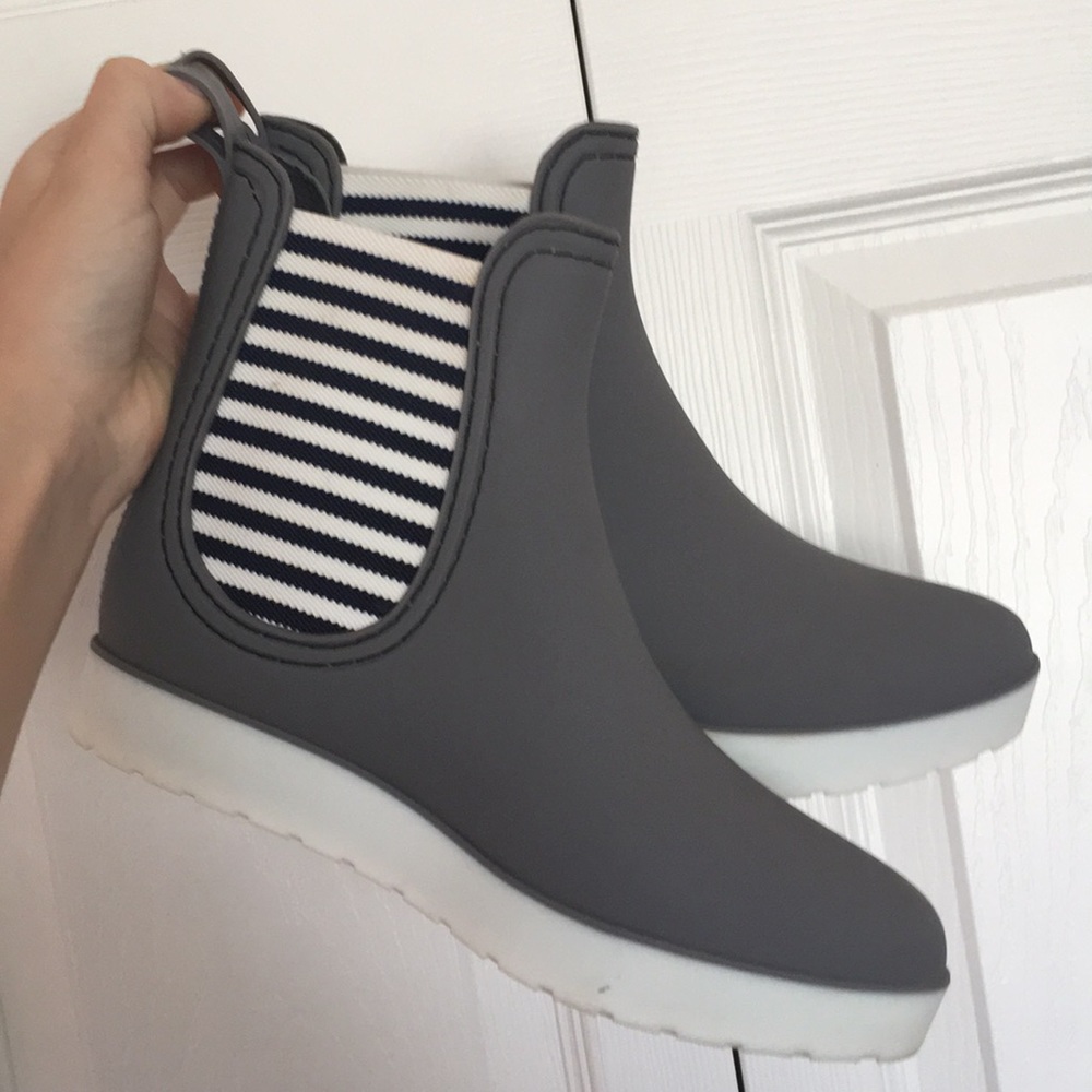 Gray Rubber Booties